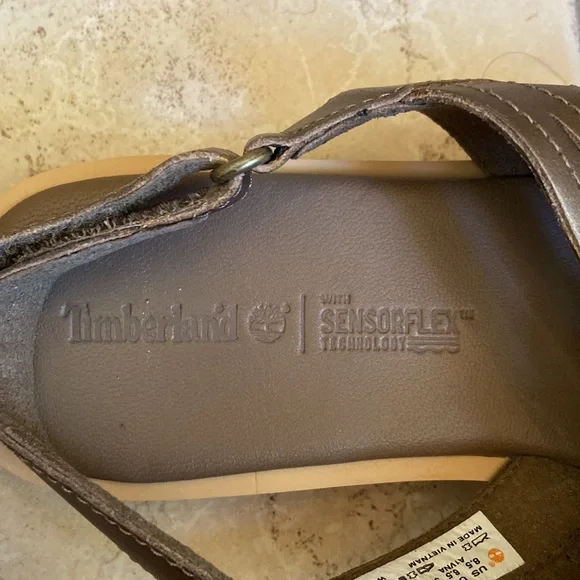 Timberland Adley Shore Cross Band Leather Sandals in Bronze 8.5 - Picture 9 of 10